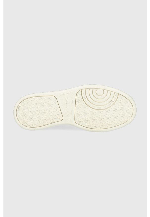 U.S. Polo Assn. sneakersy skórzane kolor biały. Nosek buta: okrągły. Zapięcie: sznurówki. Kolor: biały. Materiał: skóra