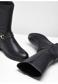 bonprix - Kozaki. Zapięcie: pasek. Kolor: czarny #2