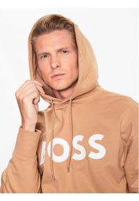 BOSS - Boss Bluza 50496661 Beżowy Oversize. Kolor: beżowy. Materiał: bawełna #1