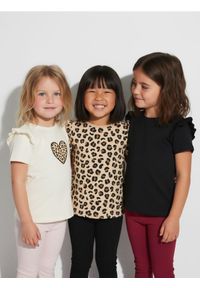 Sinsay - Bawełniana koszulka z falbanami 3 pack - wielobarwny. Materiał: bawełna #1