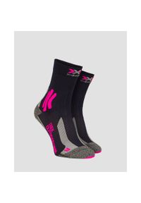 Skarpety trekkingowe damskie X-Socks Trek Outdoor 4.0. Kolor: różowy, wielokolorowy, czarny. Sport: outdoor #1