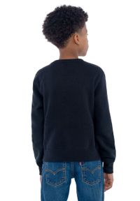 Levi's® - Levi's Bluza dziecięca kolor czarny z nadrukiem. Okazja: na spotkanie biznesowe, na co dzień. Kolor: czarny. Materiał: dzianina. Wzór: nadruk. Styl: casual, biznesowy