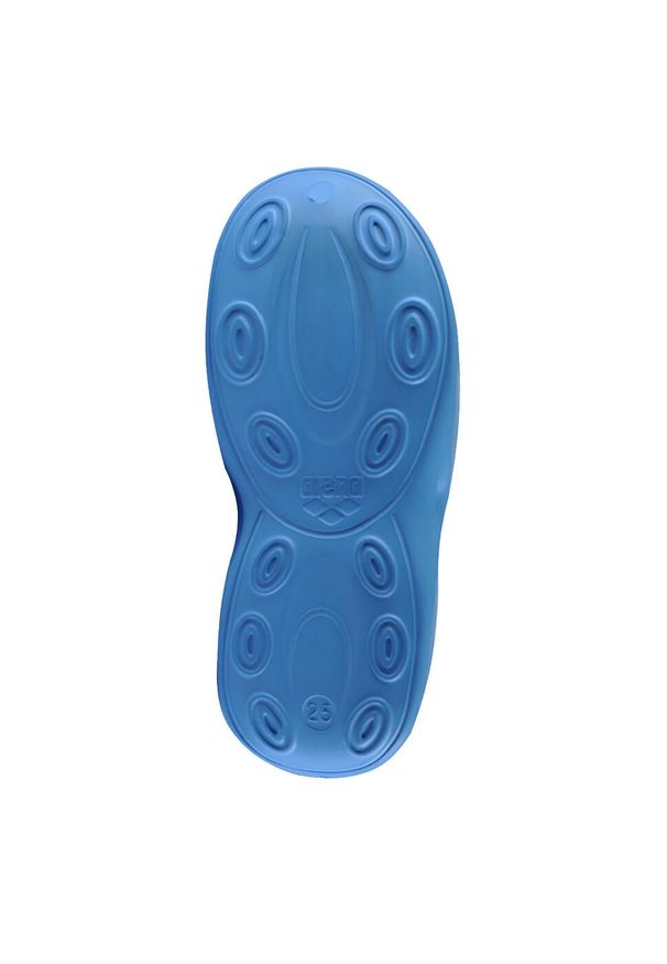 Klapki na basen dla dzieci Arena Softy Kids Hook. Kolor: niebieski. Styl: sportowy