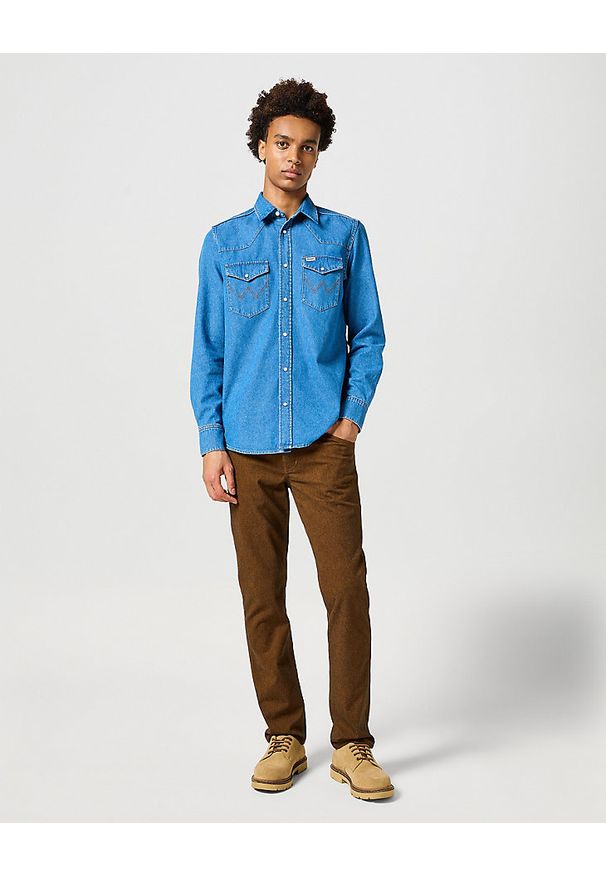 Wrangler - WRANGLER MĘSKIE SPODNIE GREENSBORO MONKS ROBE 112358919 W15Q017442