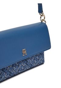 TOMMY HILFIGER - Tommy Hilfiger Torebka Distinct Shoulder Bag Mono AW0AW16794 Niebieski. Kolor: niebieski