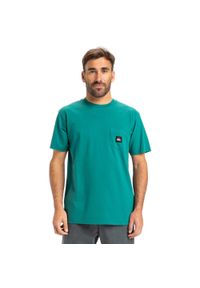 Quiksilver - Koszulka z krótkim rękawem dla Mężczyzn SALT WATER Niebieski. Kolor: niebieski. Materiał: materiał, bawełna. Długość rękawa: krótki rękaw. Długość: krótkie