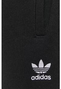 adidas Originals Spodnie H37878 damskie kolor czarny gładkie. Kolor: czarny. Materiał: dzianina. Wzór: gładki #2