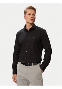 TOMMY HILFIGER - Tommy Hilfiger Koszula MW0MW43122 Czarny Slim Fit. Kolor: czarny. Materiał: bawełna #1
