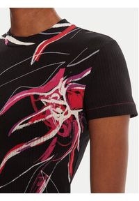 Desigual T-Shirt Lala 25WWTK16 Czarny Regular Fit. Kolor: czarny. Materiał: wiskoza