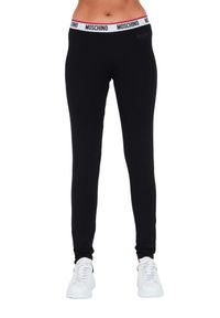 MOSCHINO Czarne damskie legginsy, Rozmiar S. Kolor: czarny