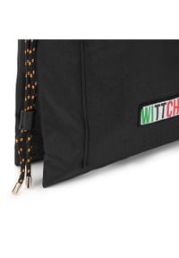 Wittchen - Damski plecak ze ściągaczem. Kolor: czarny. Materiał: nylon. Wzór: paski, aplikacja. Styl: młodzieżowy, klasyczny #6