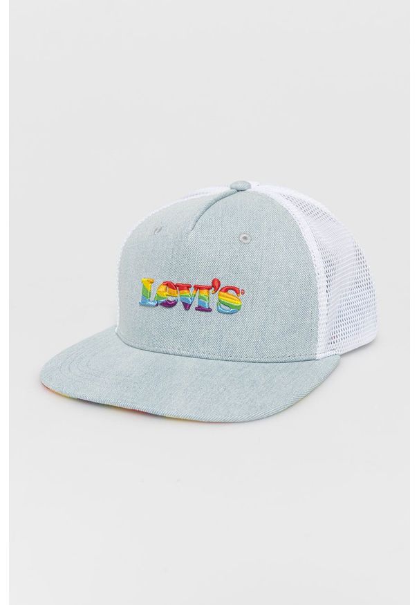 Levi's® - Levi's - Czapka PRIDE. Kolor: niebieski. Styl: biznesowy