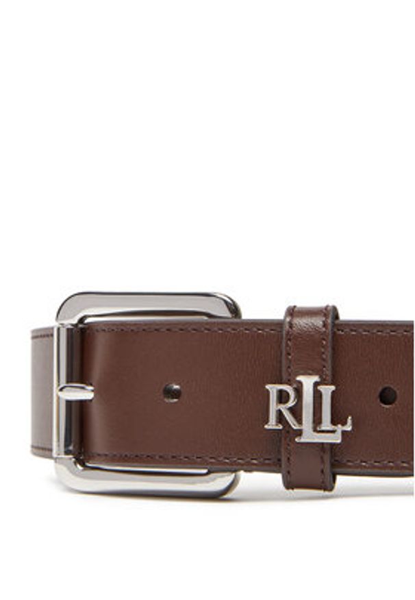 Lauren Ralph Lauren - LAUREN RALPH LAUREN Pasek Damski 412968765007 Brązowy. Kolor: brązowy. Materiał: skóra