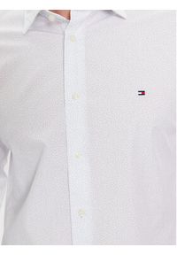 TOMMY HILFIGER - Tommy Hilfiger Koszula MW0MW34018 Biały Regular Fit. Kolor: biały. Materiał: bawełna #4