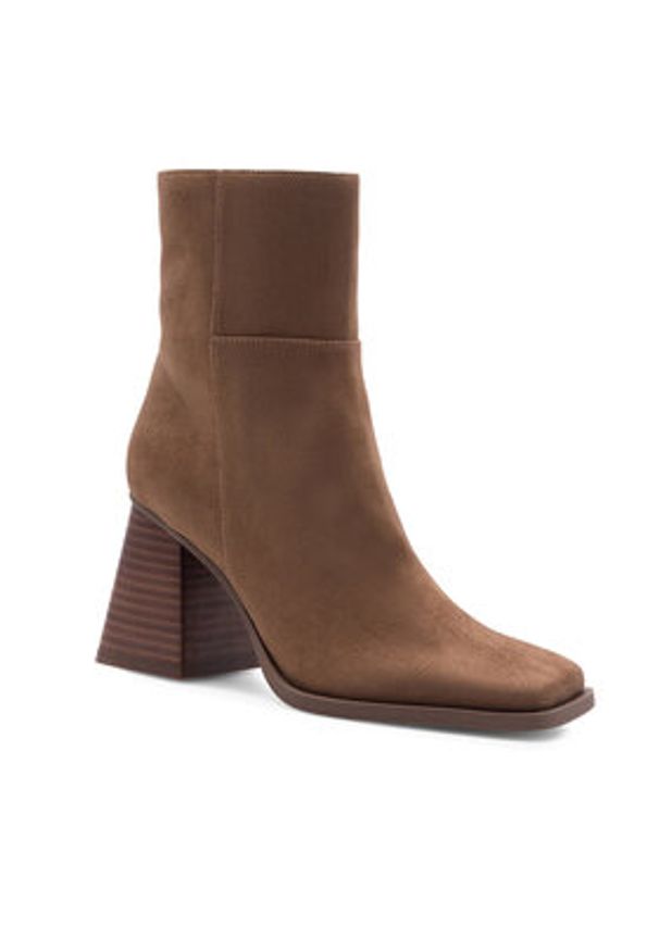 Nine West Botki KASIM ZR117-2 Brązowy. Kolor: brązowy. Materiał: materiał