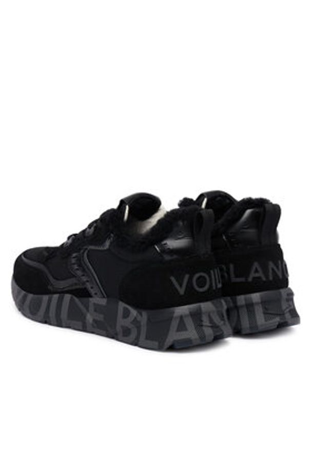 Voile Blanche Sneakersy Club 01 FUR. 2019471-03 Czarny. Kolor: czarny. Materiał: skóra, zamsz