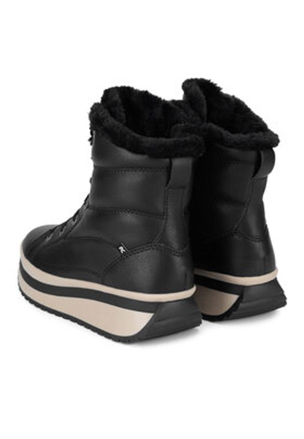 Rieker Revolution Lifestyle Botki W0963-01 Czarny. Kolor: czarny