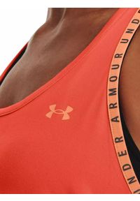 Under Armour - Koszulka damska tank top UNDER ARMOUR 1351596 bez rękawów. Kolor: pomarańczowy. Długość rękawa: bez rękawów #2