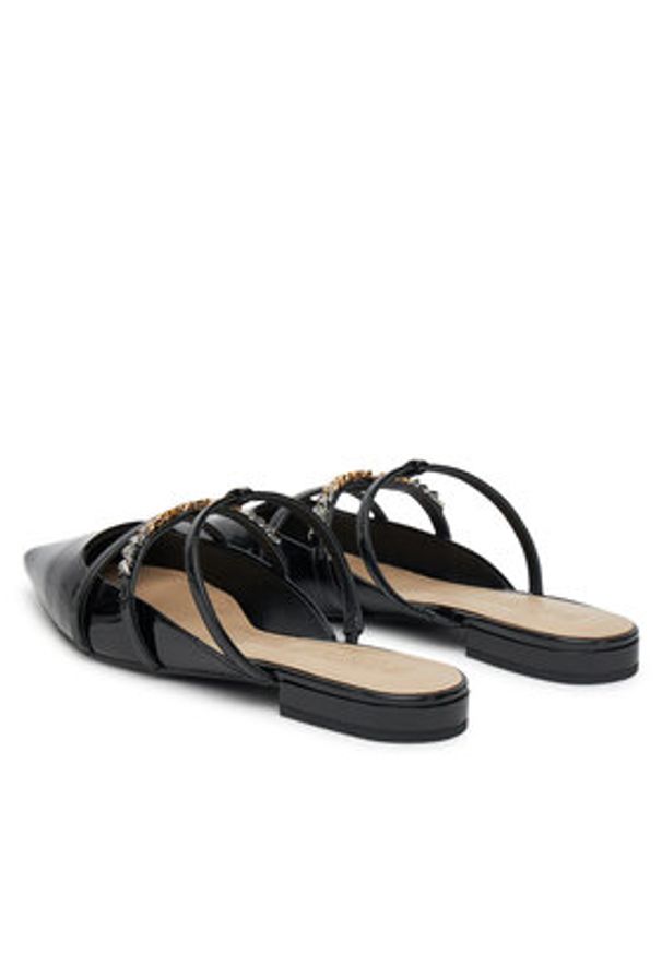 Pinko - PINKO Klapki Gianira 20 SD0275 E002 Czarny. Kolor: czarny. Materiał: skóra