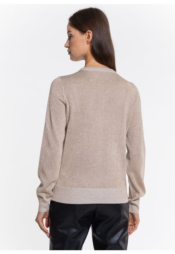 Sweter damski Armani Exchange (6KYM1H YMT7Z 1672). Kolor: beżowy. Materiał: materiał. Styl: sportowy