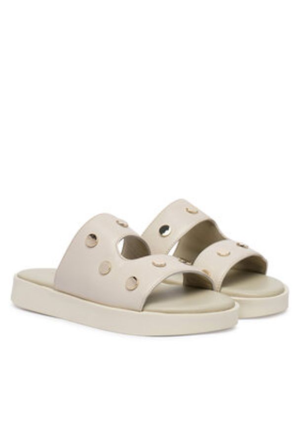 Inuikii Klapki Spika 1004.003.0691.111 Kremowy. Kolor: kremowy. Materiał: skóra