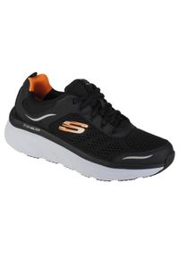 skechers - Buty sportowe Sneakersy męskie, Skechers D'Lux Walker. Kolor: czarny, wielokolorowy, pomarańczowy. Sport: turystyka piesza