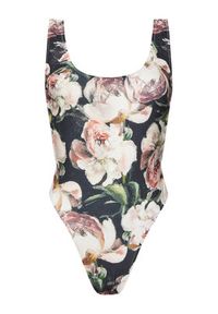 NORMA KAMALI Body KK125XPL029670 Kolorowy Slim Fit. Materiał: syntetyk. Wzór: kolorowy #5