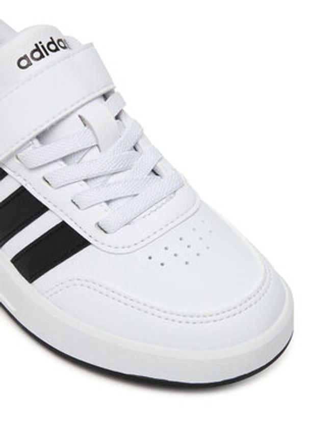 Adidas - adidas Sneakersy Breaknet 3.0 JS3688 Biały. Kolor: biały. Materiał: skóra
