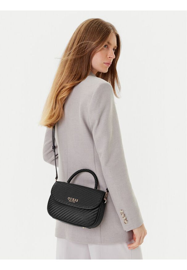 Guess Torebka Mirema HWWG96 31200 Czarny. Kolor: czarny. Materiał: skórzane