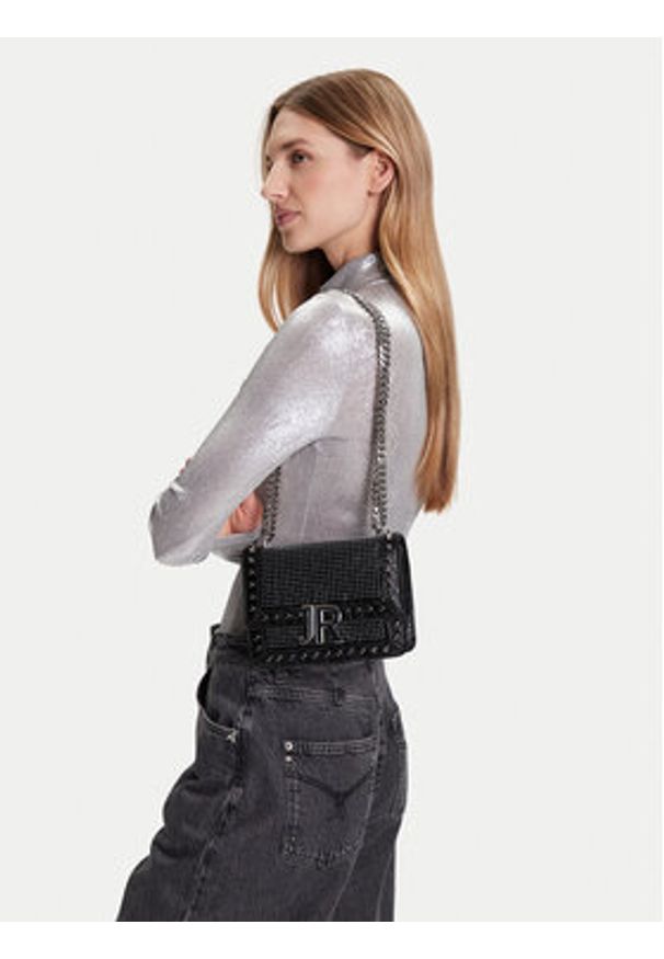 John Richmond Torebka RWP25491BO Czarny. Kolor: czarny. Materiał: skórzane