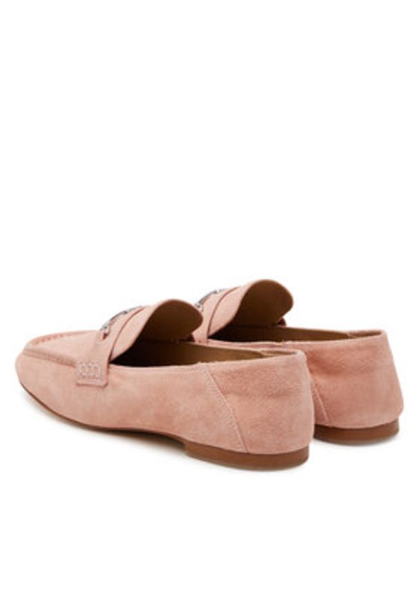 MICHAEL Michael Kors Lordsy Lena Loafer 40S5LEFP1S Różowy. Kolor: różowy. Materiał: zamsz, skóra