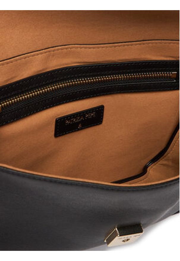 Patrizia Pepe Torebka 8B0331/L162 Czarny. Kolor: czarny. Materiał: skórzane