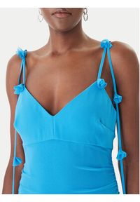 Guess Sukienka koktajlowa W6GKAD W2526 Niebieski Regular Fit. Kolor: niebieski. Materiał: syntetyk. Styl: wizytowy #4