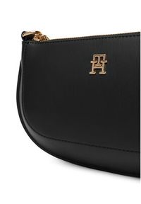 TOMMY HILFIGER - Tommy Hilfiger Torebka Th Glam Mini Chain Crossover AW0AW18142 Czarny. Kolor: czarny. Materiał: skórzane #5