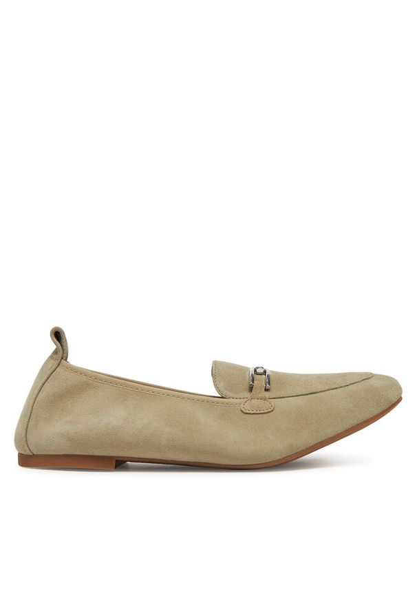 Loafersy Unisa. Kolor: zielony