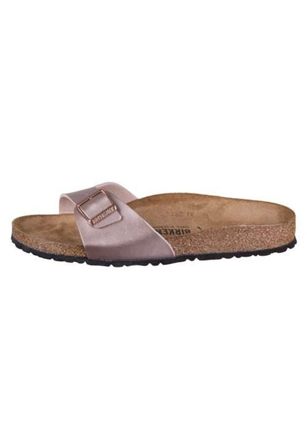 Klapki damskie Birkenstock Madrid. Kolor: żółty. Materiał: materiał, syntetyk