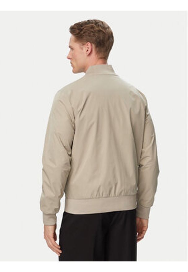 Calvin Klein Kurtka bomber LV040FM512 Beżowy Regular Fit. Kolor: beżowy. Materiał: syntetyk