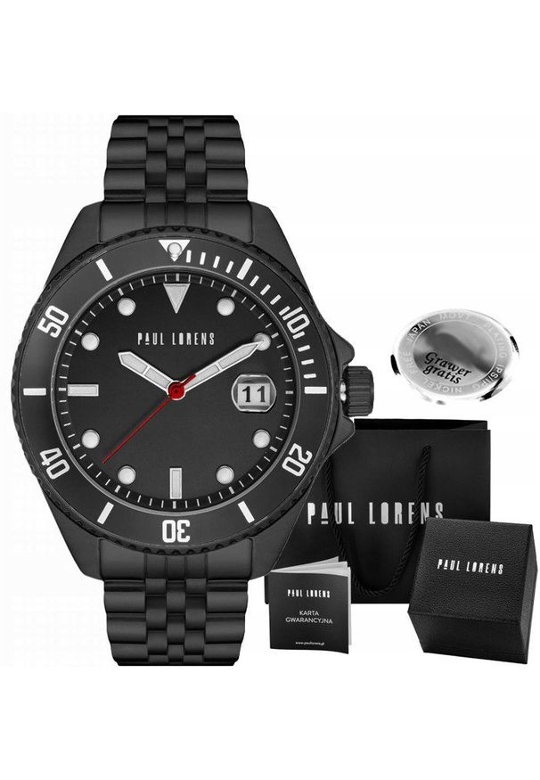 Zegarek męski Paul Lorens TOREZ-1A5 Z GRAWEREM