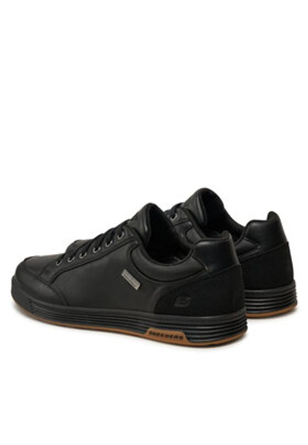 skechers - Skechers Sneakersy Cavell Sparkman 210944/BLK Czarny. Kolor: czarny. Materiał: skóra
