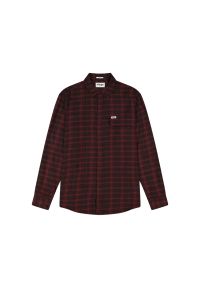 Wrangler - MĘSKA KOSZULA WRANGLER 1 PKT FLANNEL SHIRT BLACK WINE 112371522 #2