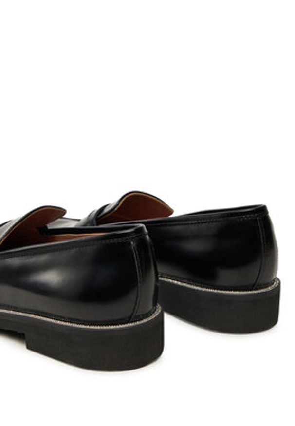 Pollini Mokasyny SA10313G0LTGS000 Czarny. Kolor: czarny. Materiał: skóra