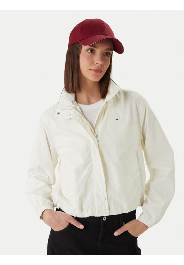 Tommy Jeans Kurtka przejściowa Essential DW0DW20439 Écru Regular Fit. Materiał: syntetyk