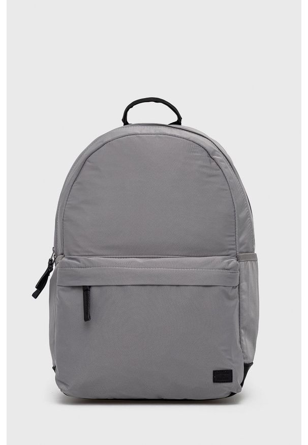 Superdry Plecak męski kolor szary duży gładki. Kolor: szary. Wzór: gładki