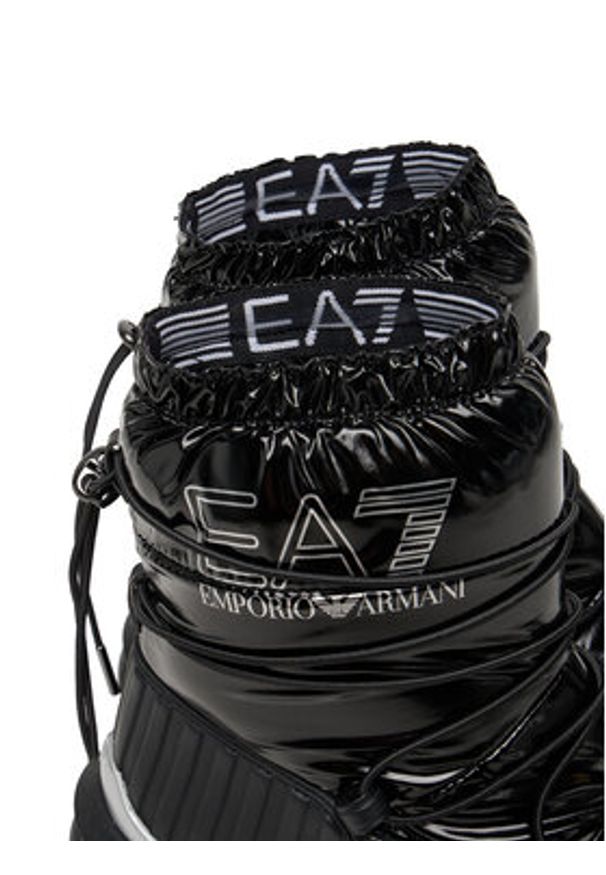 EA7 Emporio Armani Śniegowce 7X000328 AF18570 MC043 Czarny. Kolor: czarny. Materiał: materiał