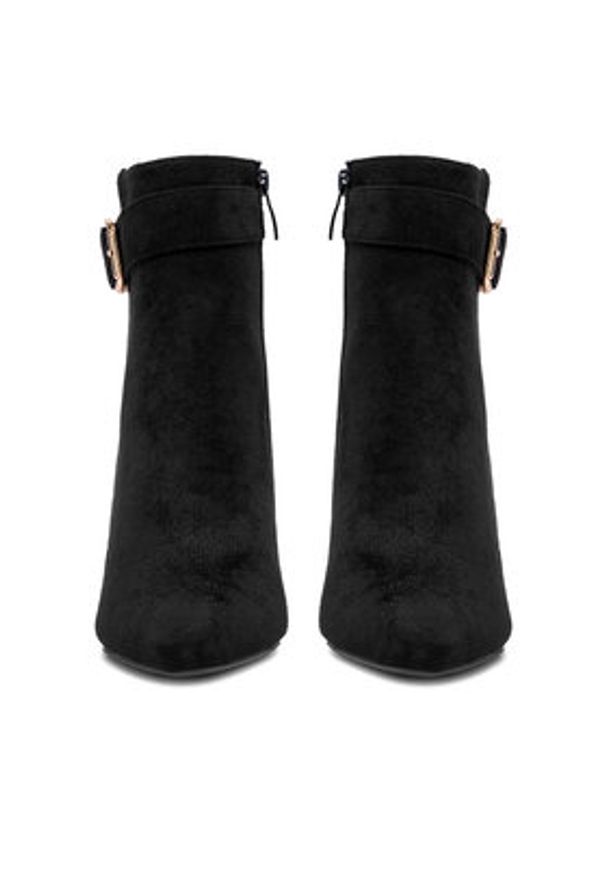 DeeZee Botki HX18052A-61 Czarny. Kolor: czarny. Materiał: materiał