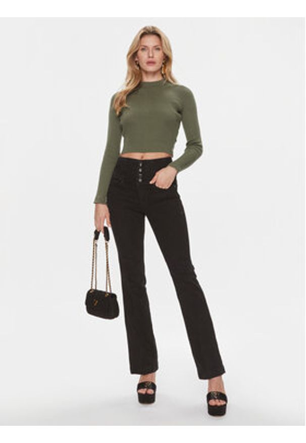 Guess Sweter Marie W4RR24 Z3C71 Zielony Regular Fit. Kolor: zielony. Materiał: bawełna