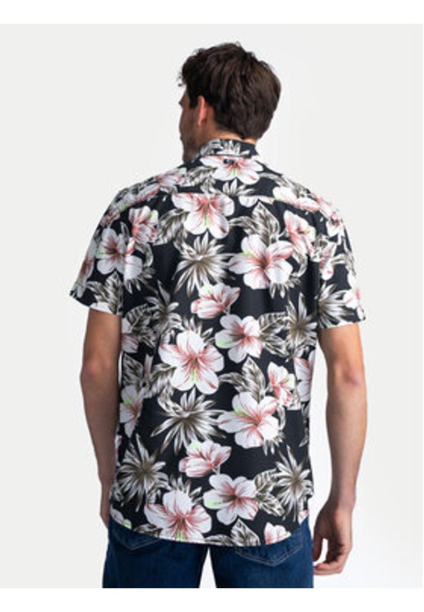 Petrol Industries Koszula M-1040-SIS418 Czarny Regular Fit. Kolor: czarny. Materiał: bawełna