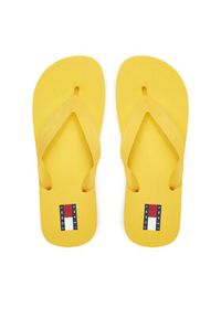 Tommy Jeans Japonki Tjw Logo Flip Flop EN0EN02447 Żółty. Kolor: żółty