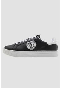 Versace Jeans Couture - VERSACE JEANS COUTURE Czarne sneakersy męskie Fondo Court 88 DIS. SK1, Rozmiar 43. Kolor: czarny