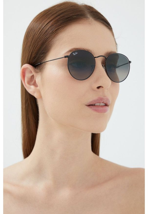Ray-Ban - Okulary 0RB3447N.002/71.53.D. Kształt: okrągłe. Kolor: szary